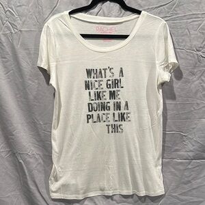 Rachel White Slogan Tee